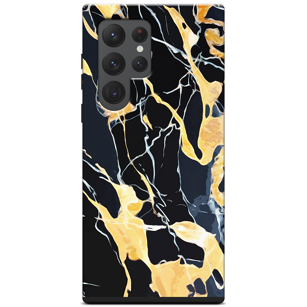 Black Marble Samsung Case