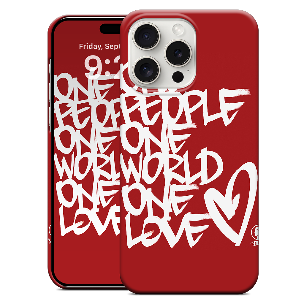 One People, One World, One Love iPhone Case