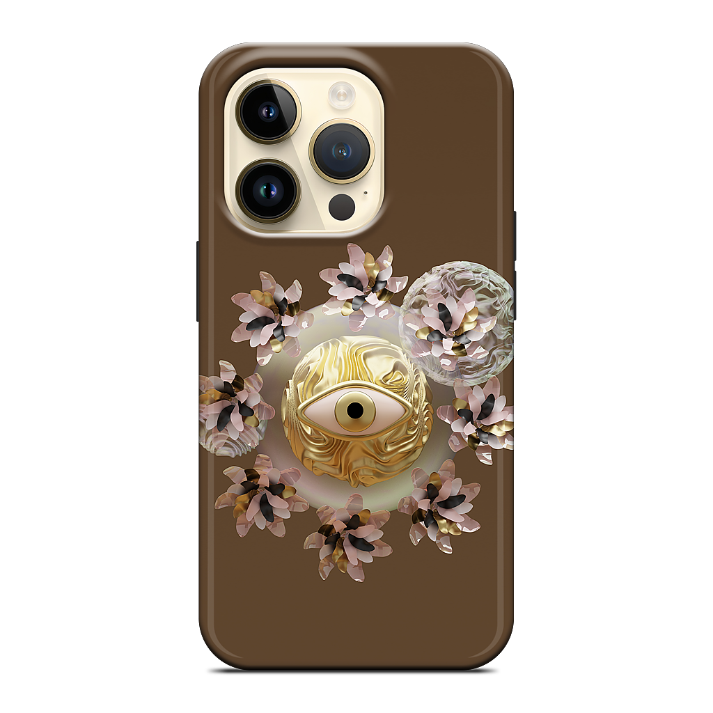 Golden Flowers iPhone Case