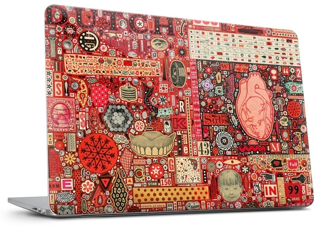 Big Numbers - Heart and Teeth MacBook Skin