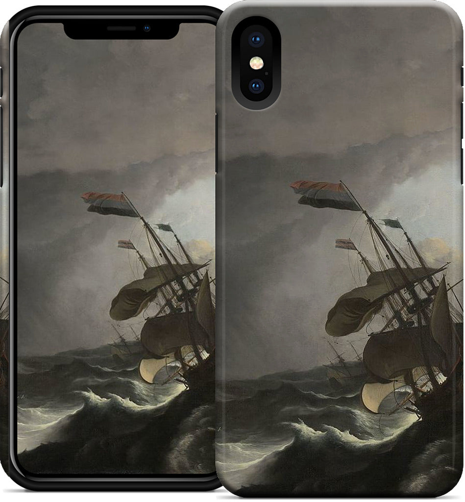 Warships During a Storm iPhone Case