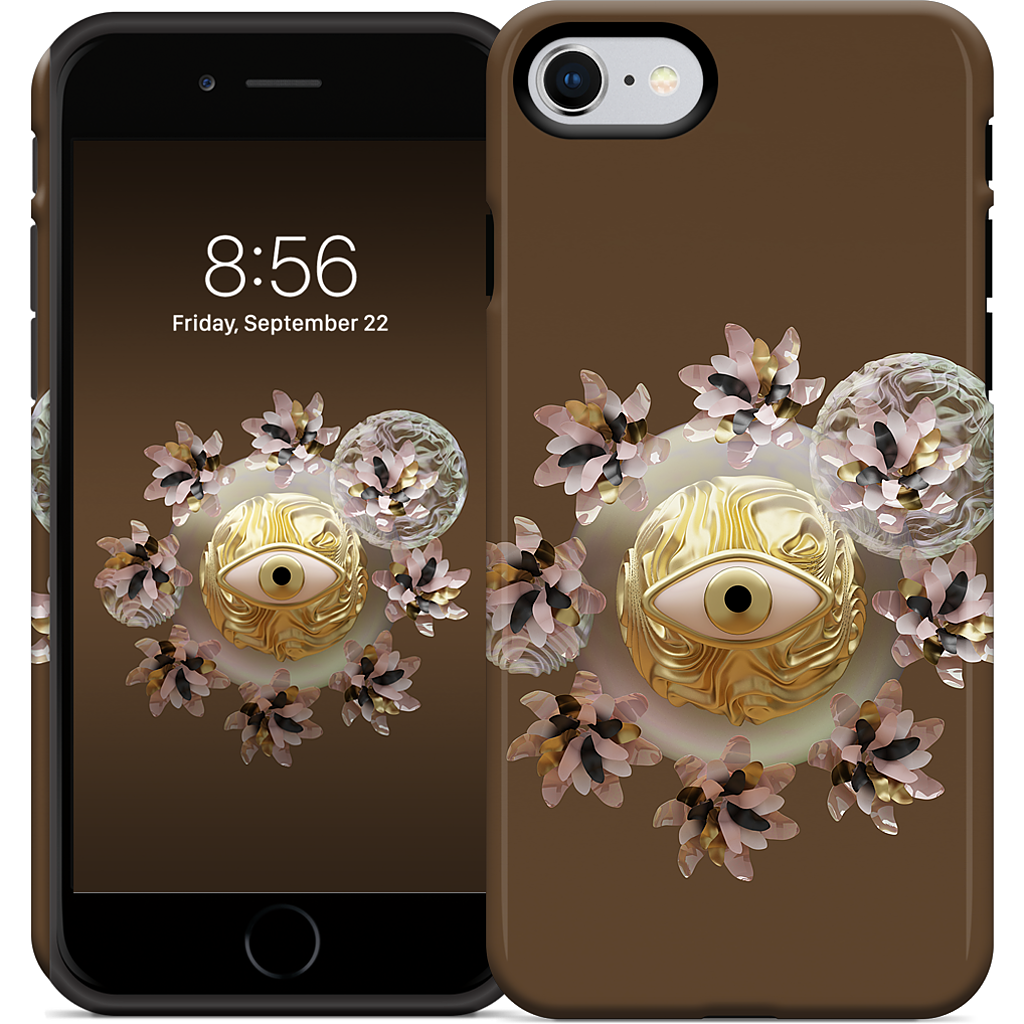 Golden Flowers iPhone Case