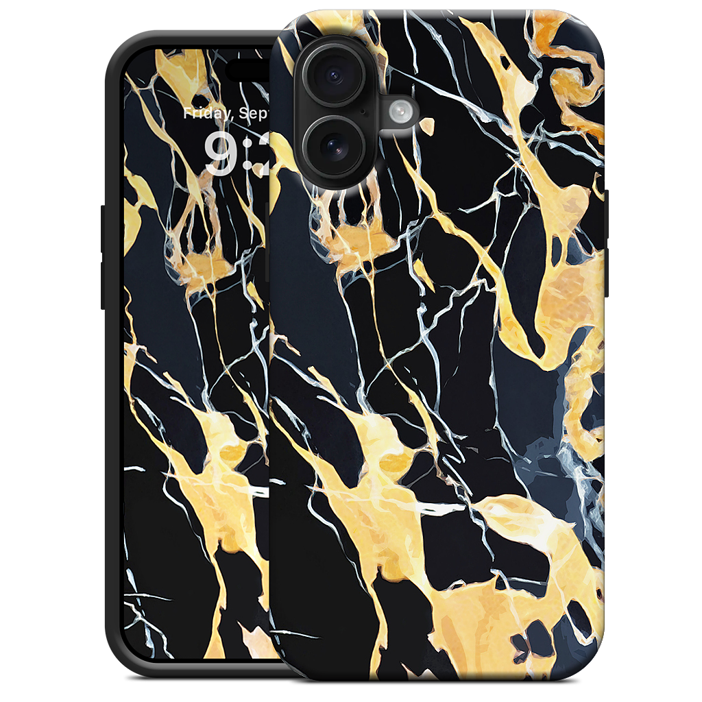 Black Marble iPhone Case