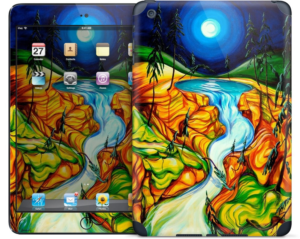 Cup Of Life Athabasca Falls Jasper iPad Skin
