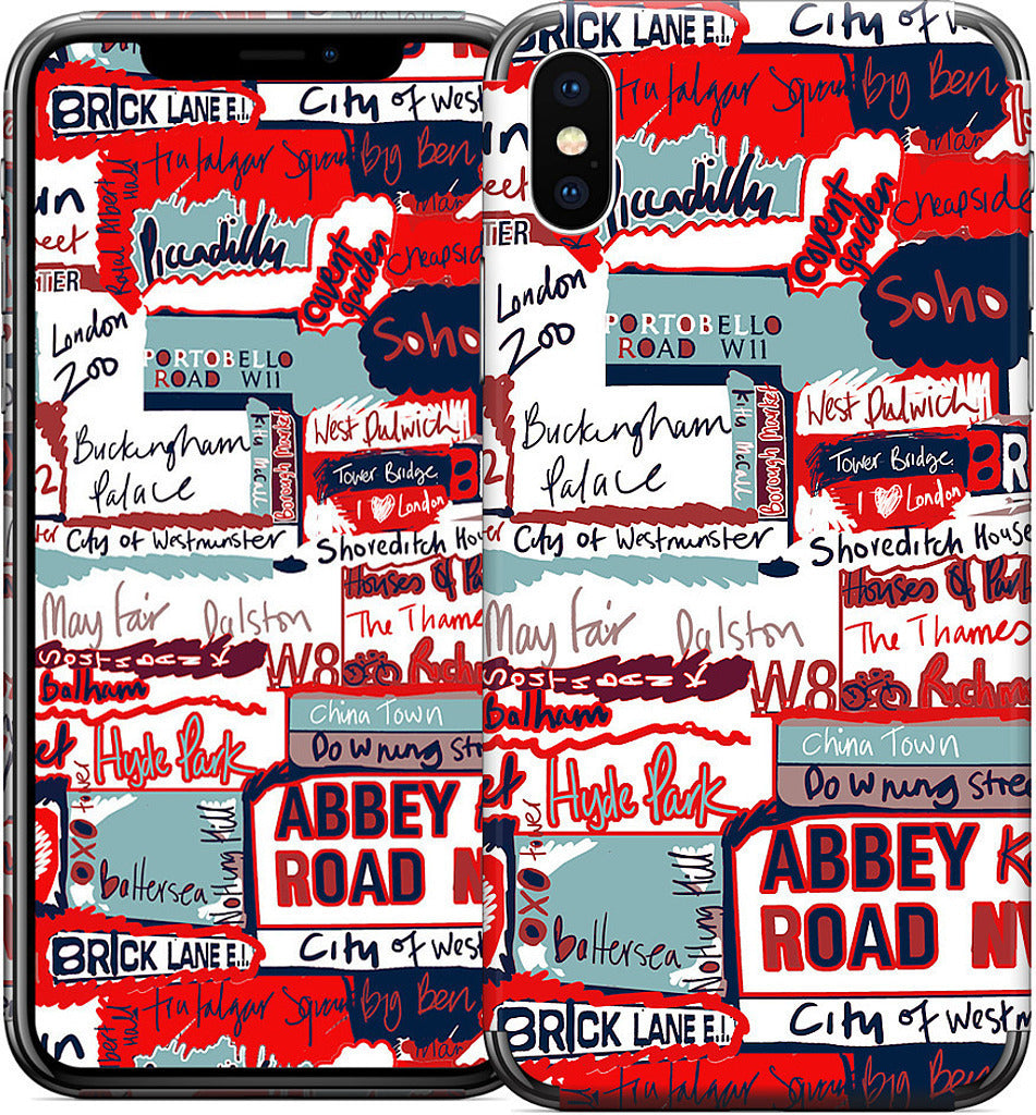 London Words iPhone Skin