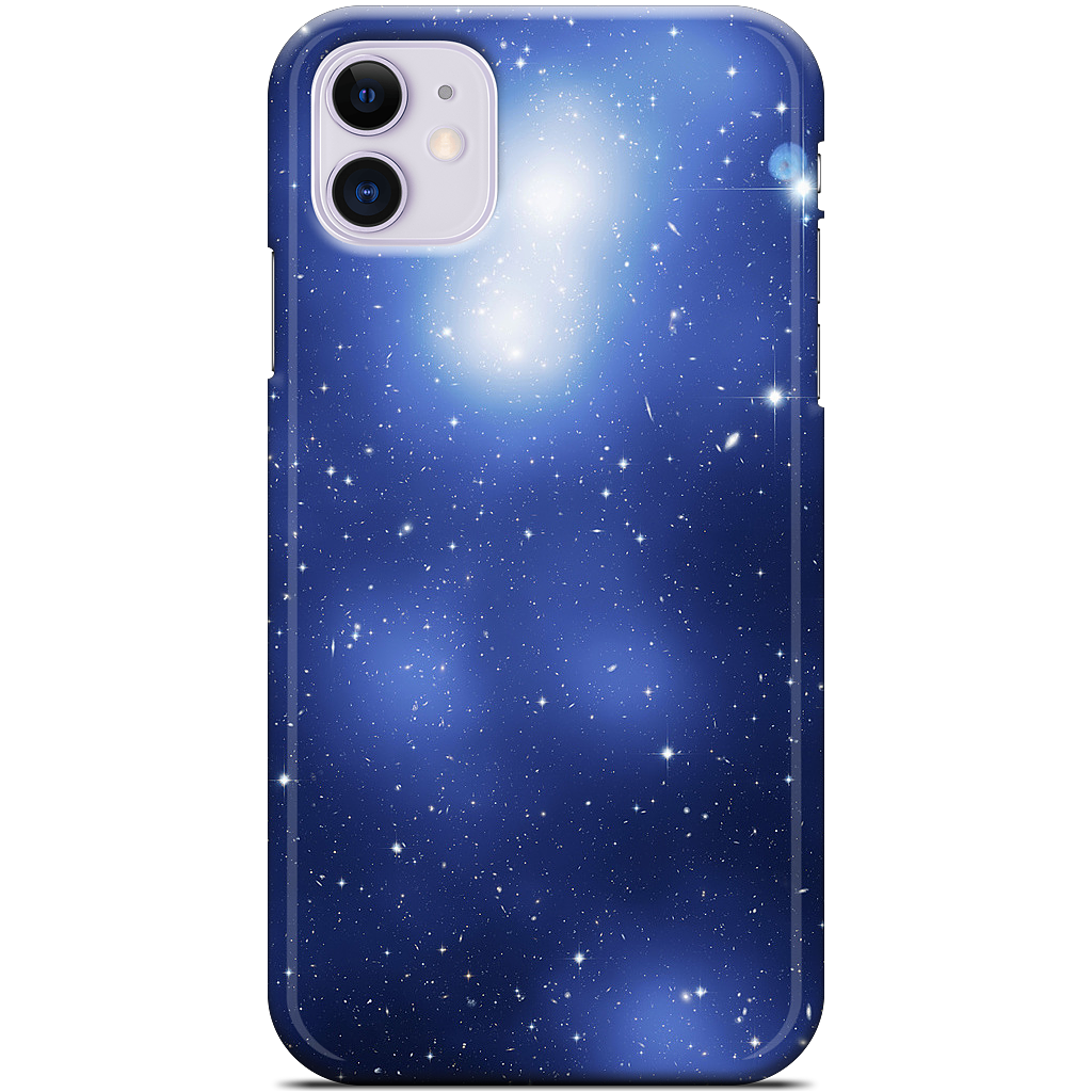 Galaxy Cluster Blue iPhone Case