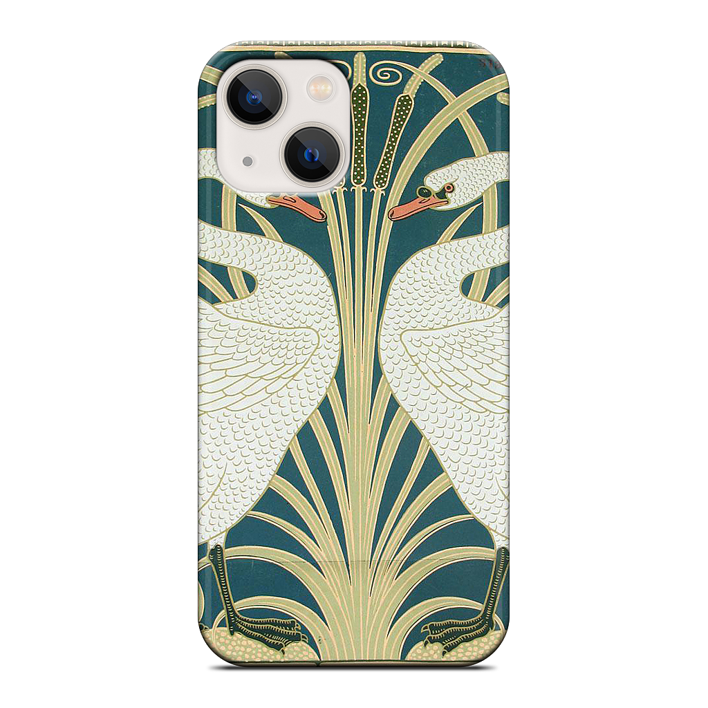 Swans and Irises iPhone Case