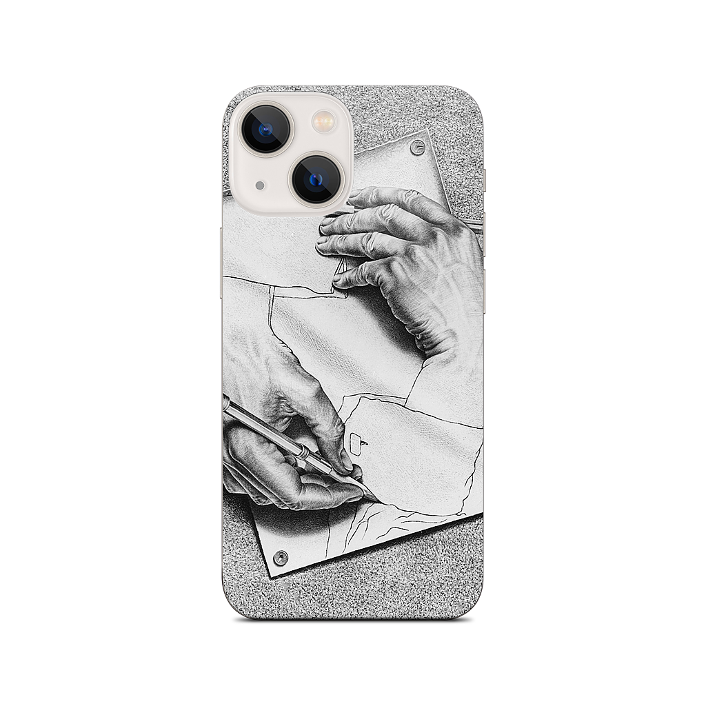 Drawing Hands iPhone Skin