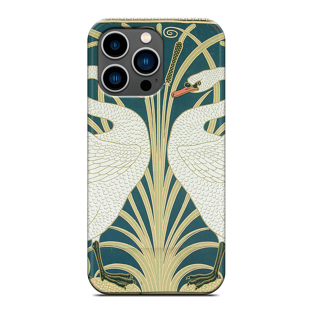 Swans and Irises iPhone Case