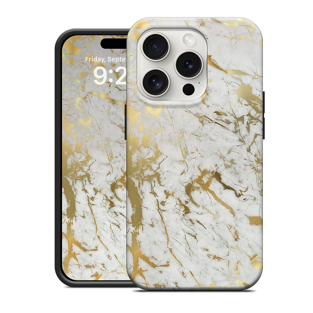 Gold Marble iPhone Case
