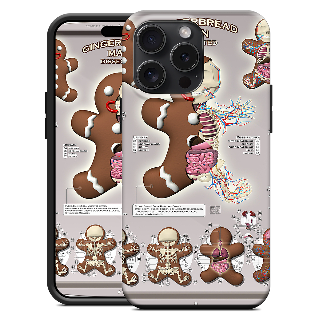 Gingerbread Man Dissected iPhone Case