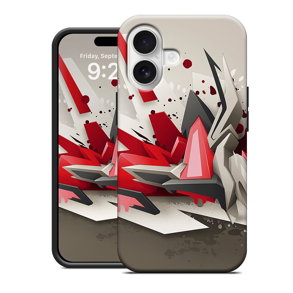 Red Metal iPhone Case