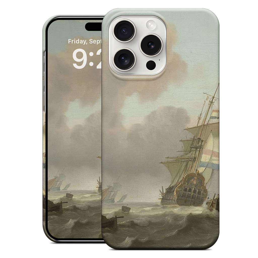 Ships in Choppy Sea iPhone Case