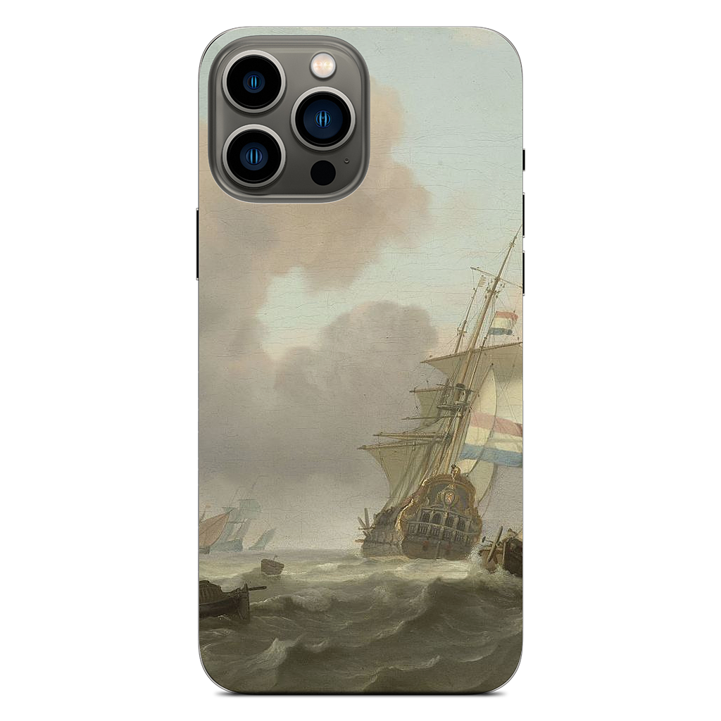 Ships in Choppy Sea iPhone Skin