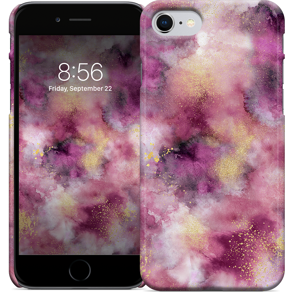 Watercolor Marble Pink Gold iPhone Case