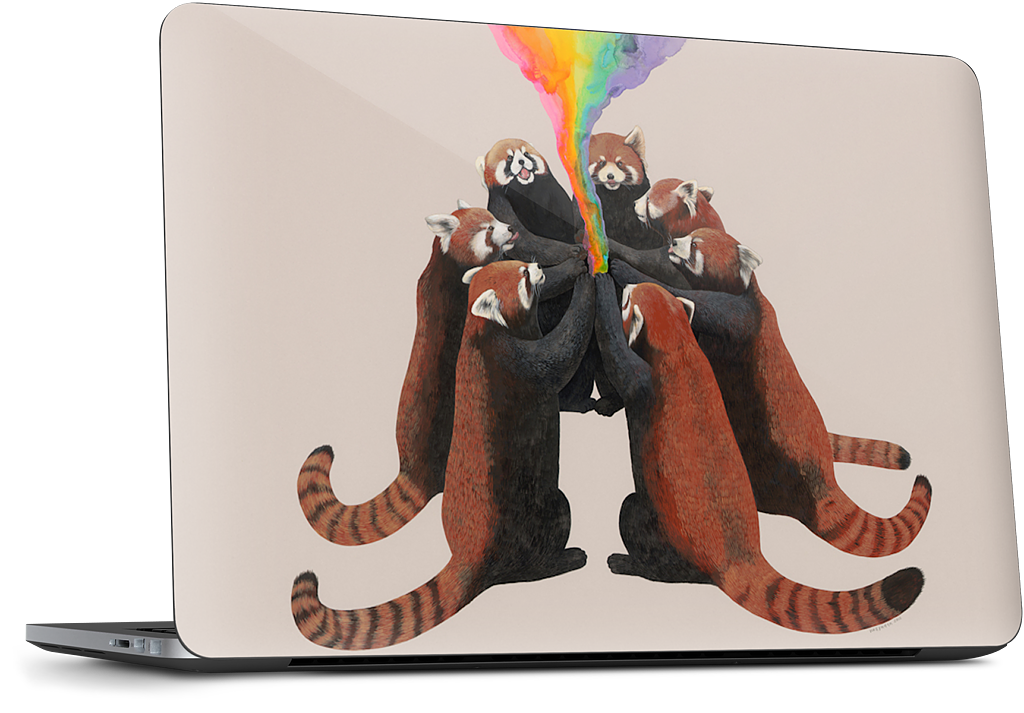 Red Pandas Dell Laptop Skin