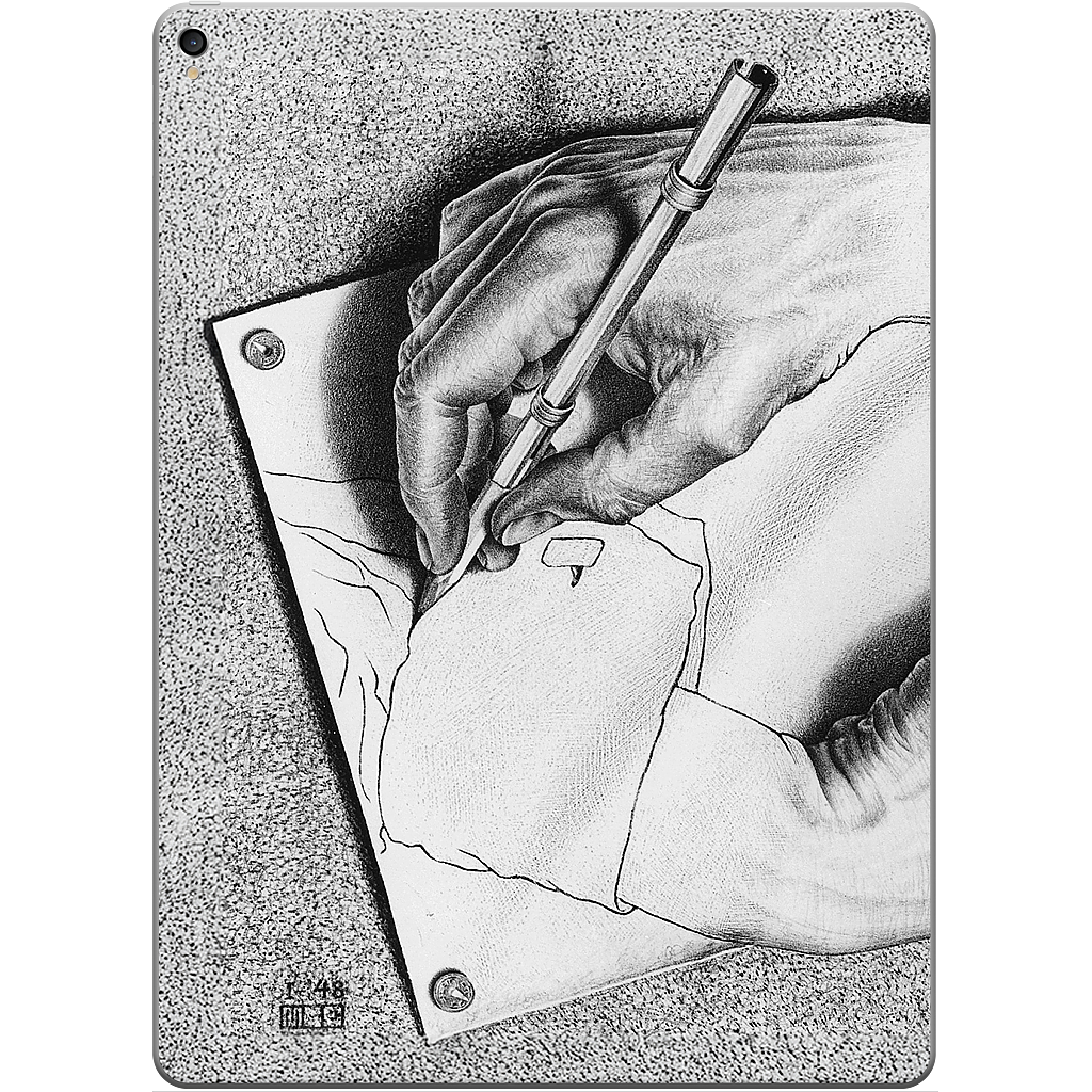 Drawing Hands iPad Skin