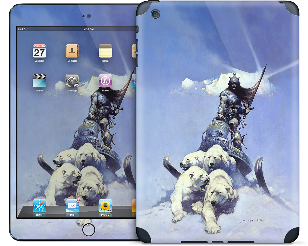 Silver Warrior iPad Skin