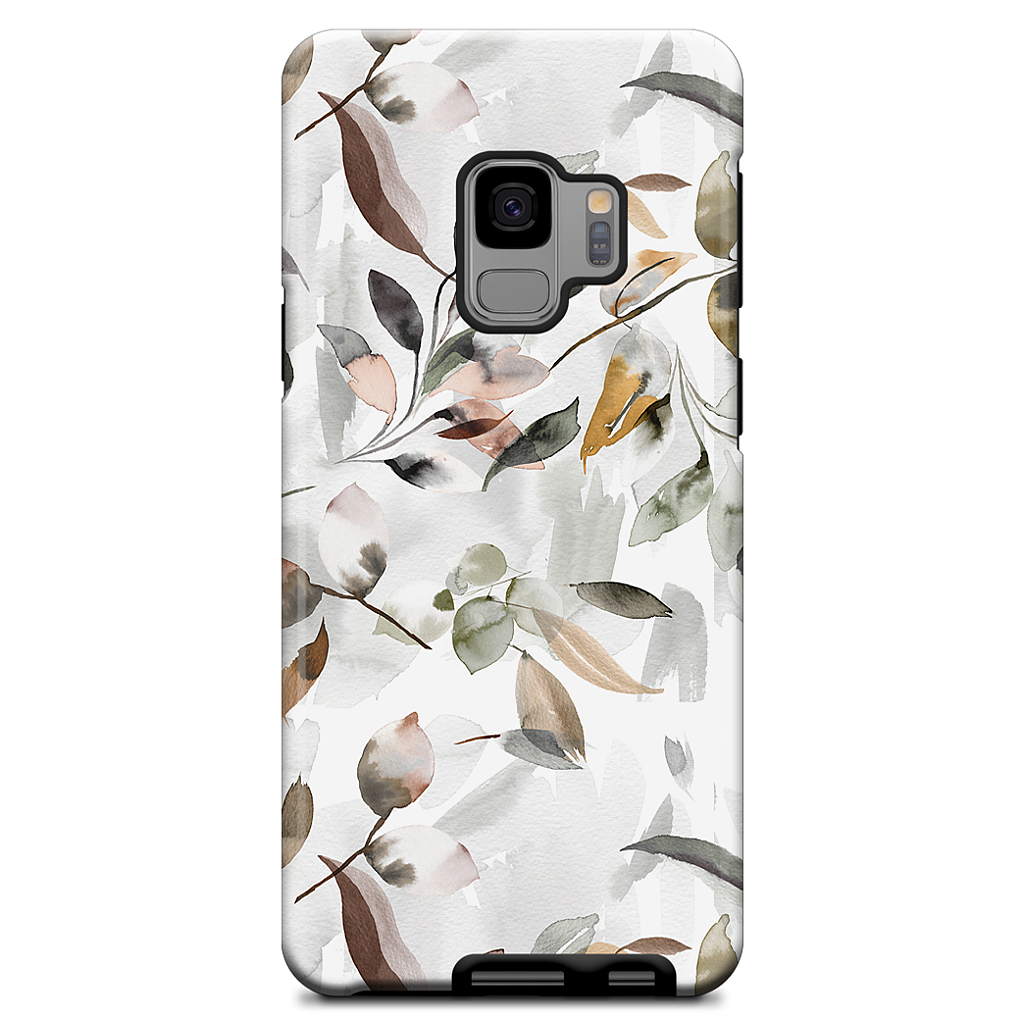 Watercolor Leaves Green Samsung Case