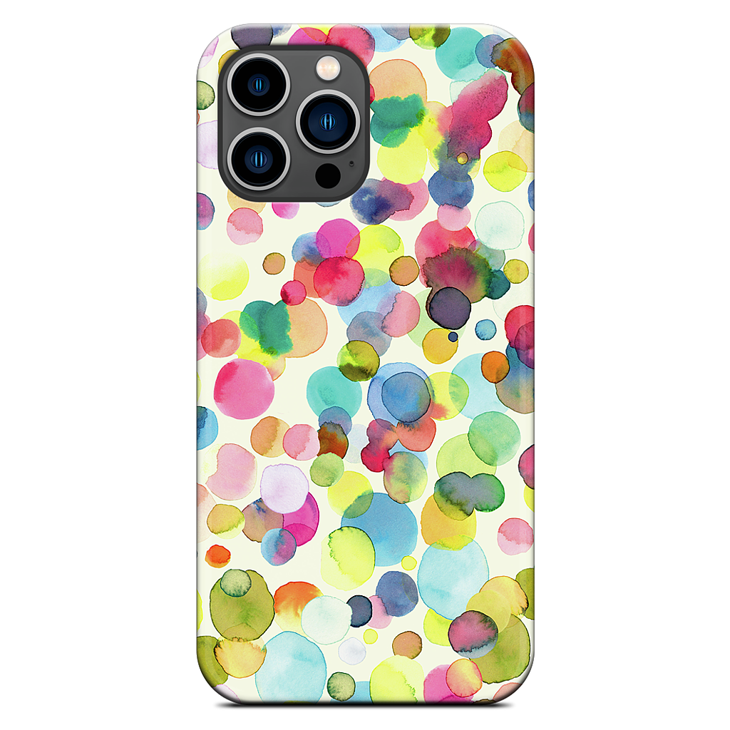 Watercolor Colorful Drops iPhone Case
