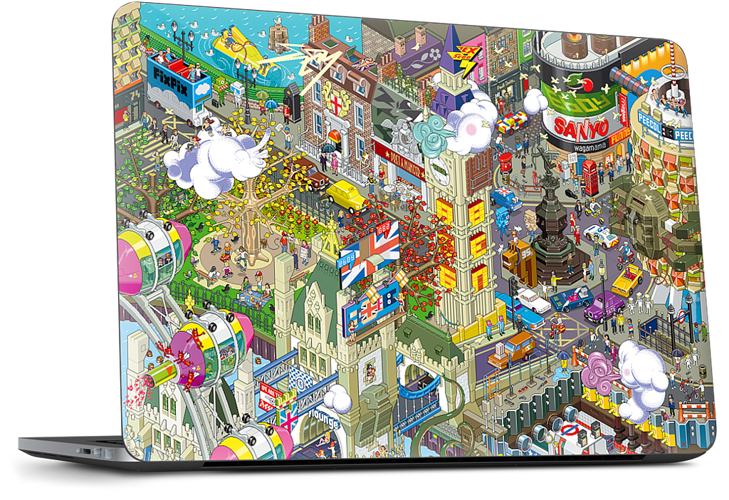 London Dell Laptop Skin