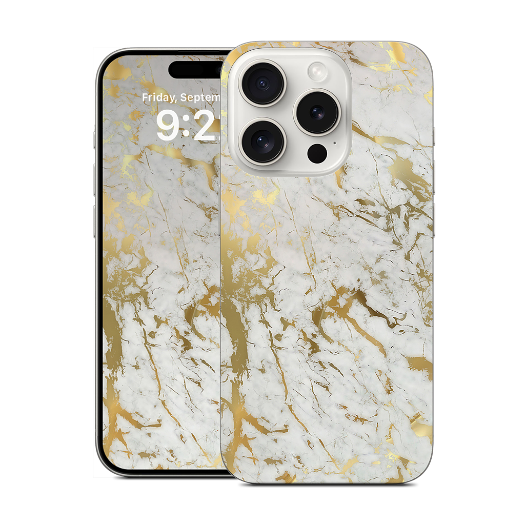 Gold Marble iPhone Skin