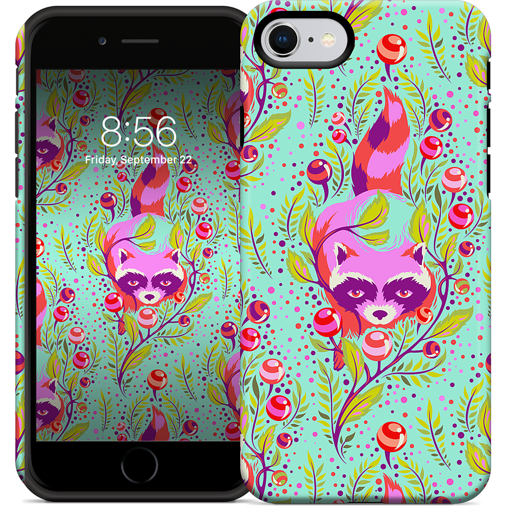 Raccoon Poppy iPhone Case