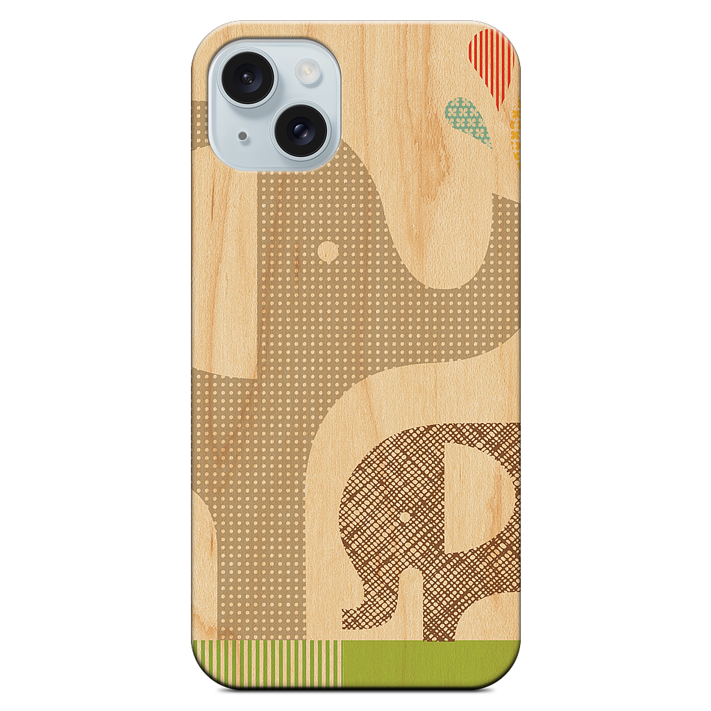 Elephant with Calf iPhone Case