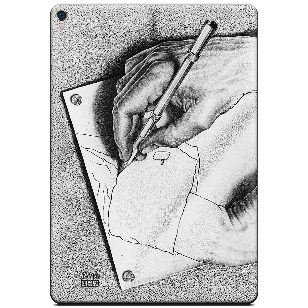 Drawing Hands iPad Skin