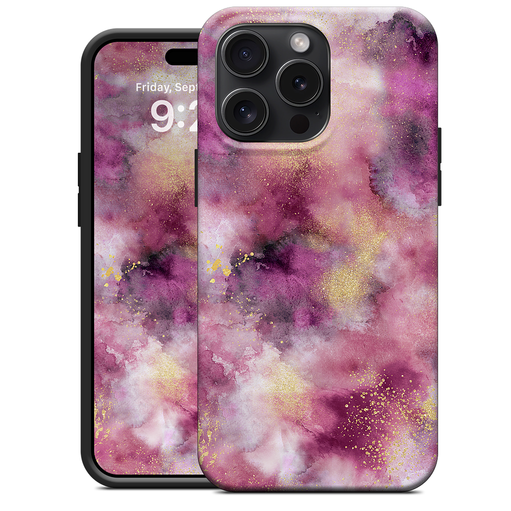Watercolor Marble Pink Gold iPhone Case