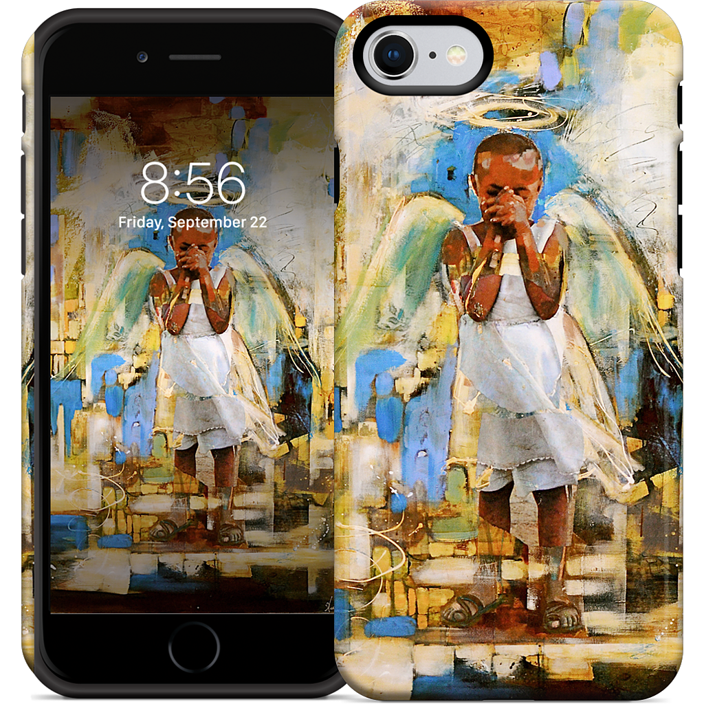 Shy Angel iPhone Case
