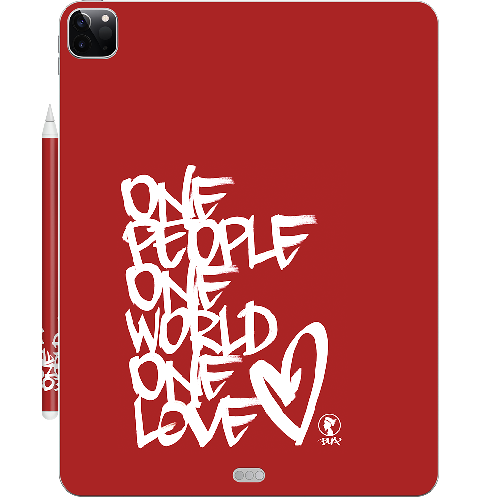 One People, One World, One Love iPad Skin
