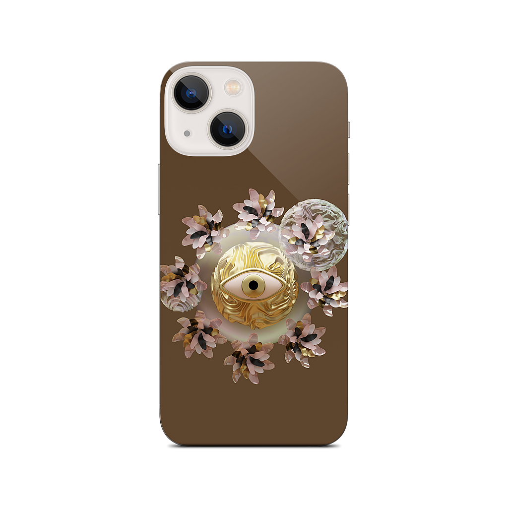 Golden Flowers iPhone Skin