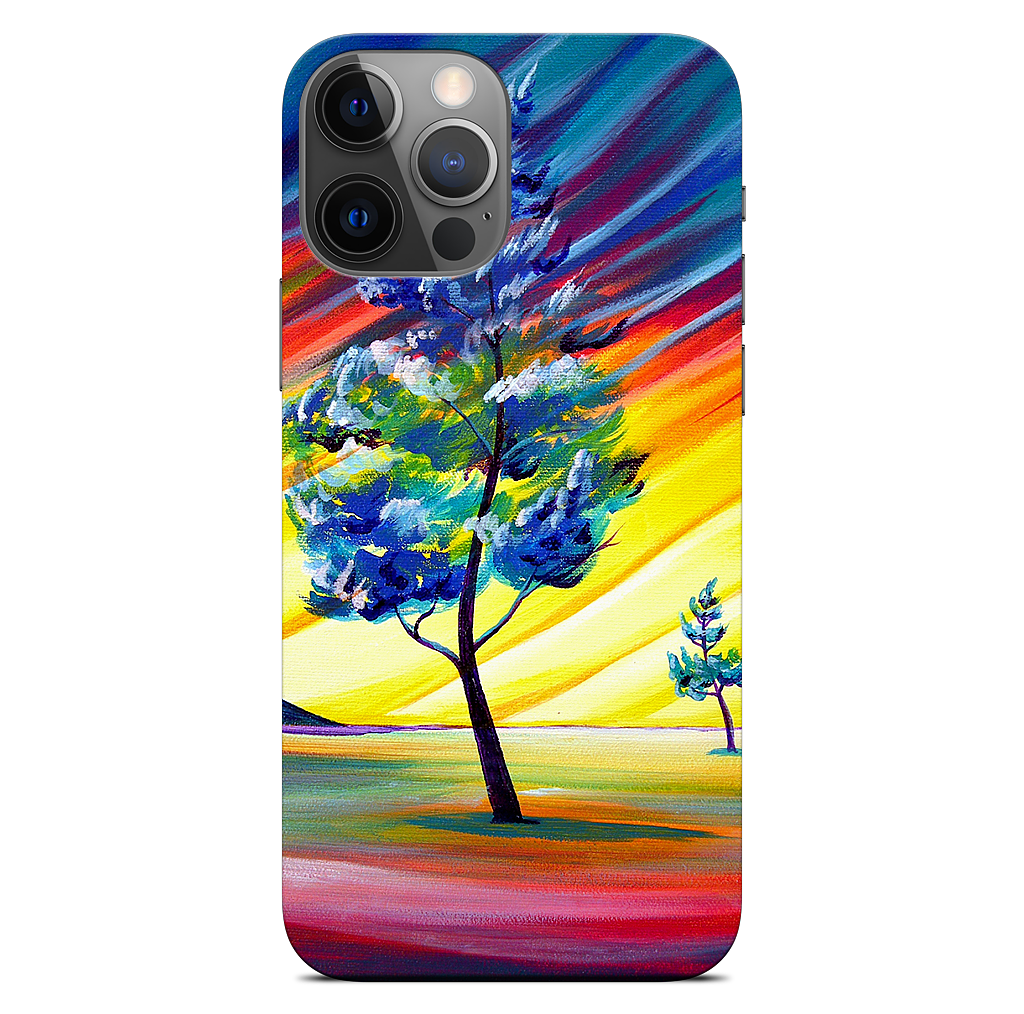 Thick Frost Sunset Glow iPhone Skin