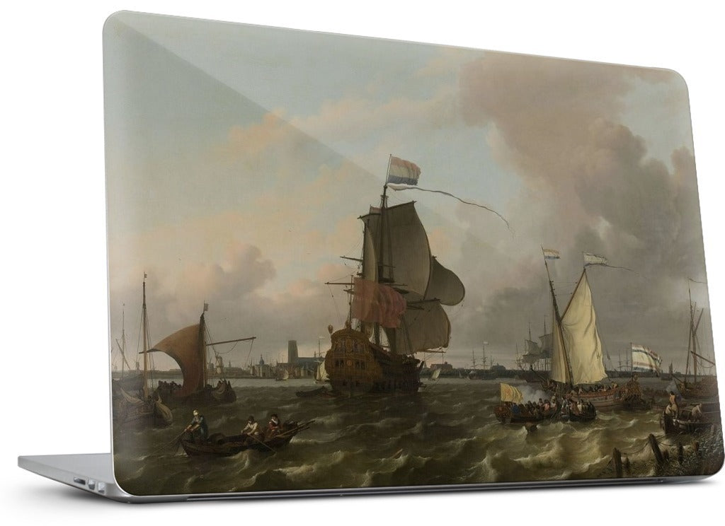 The Warship Brielle on the Maas Rotterdam MacBook Skin