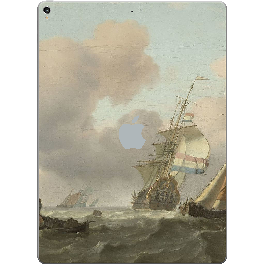 Ships in Choppy Sea iPad Skin