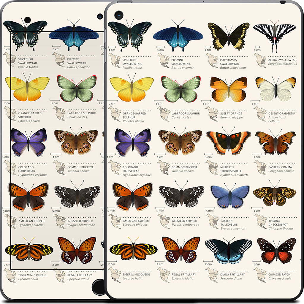 42 North American butterflies iPad Skin