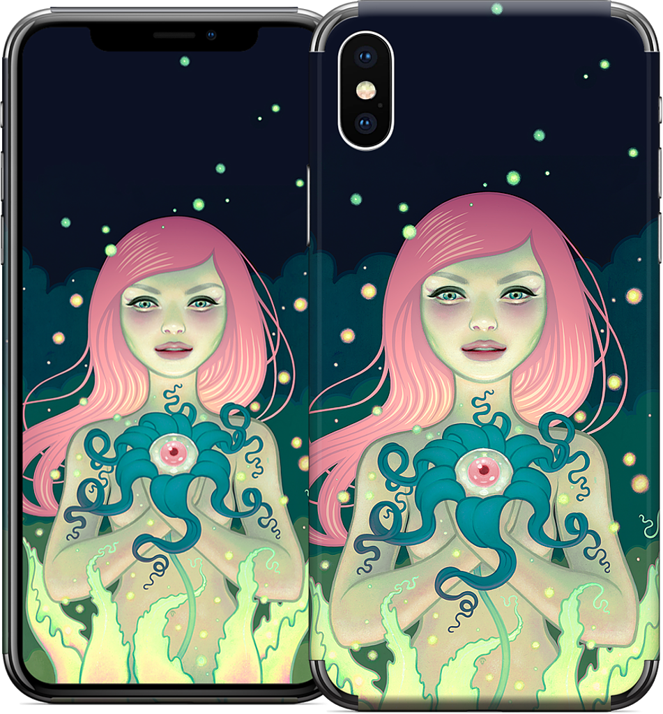 Midnight Bloom iPhone Skin