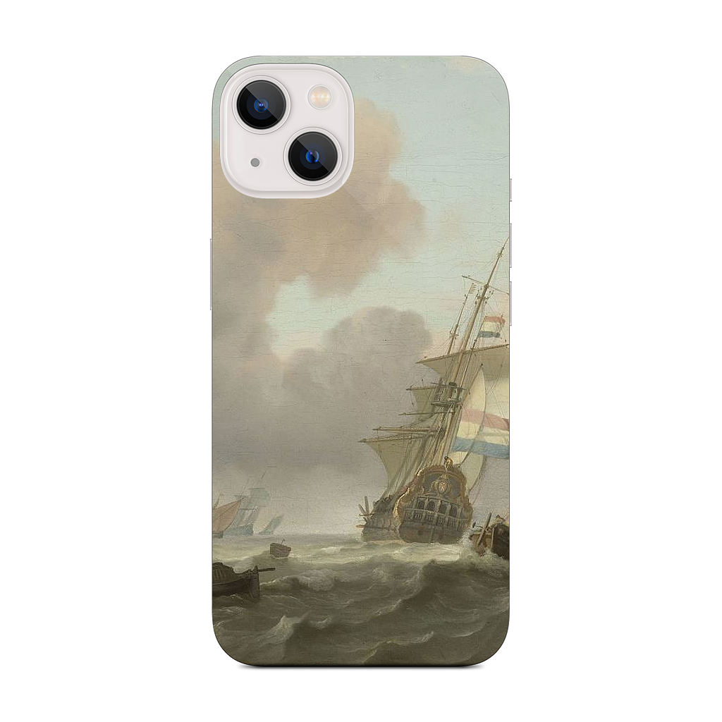 Ships in Choppy Sea iPhone Skin