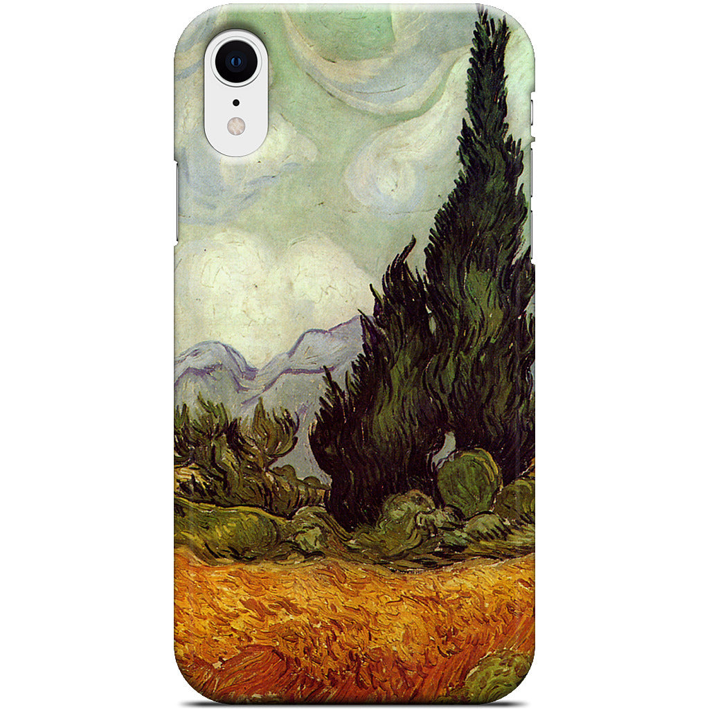 A Wheatfield with Cypresses iPhone Case