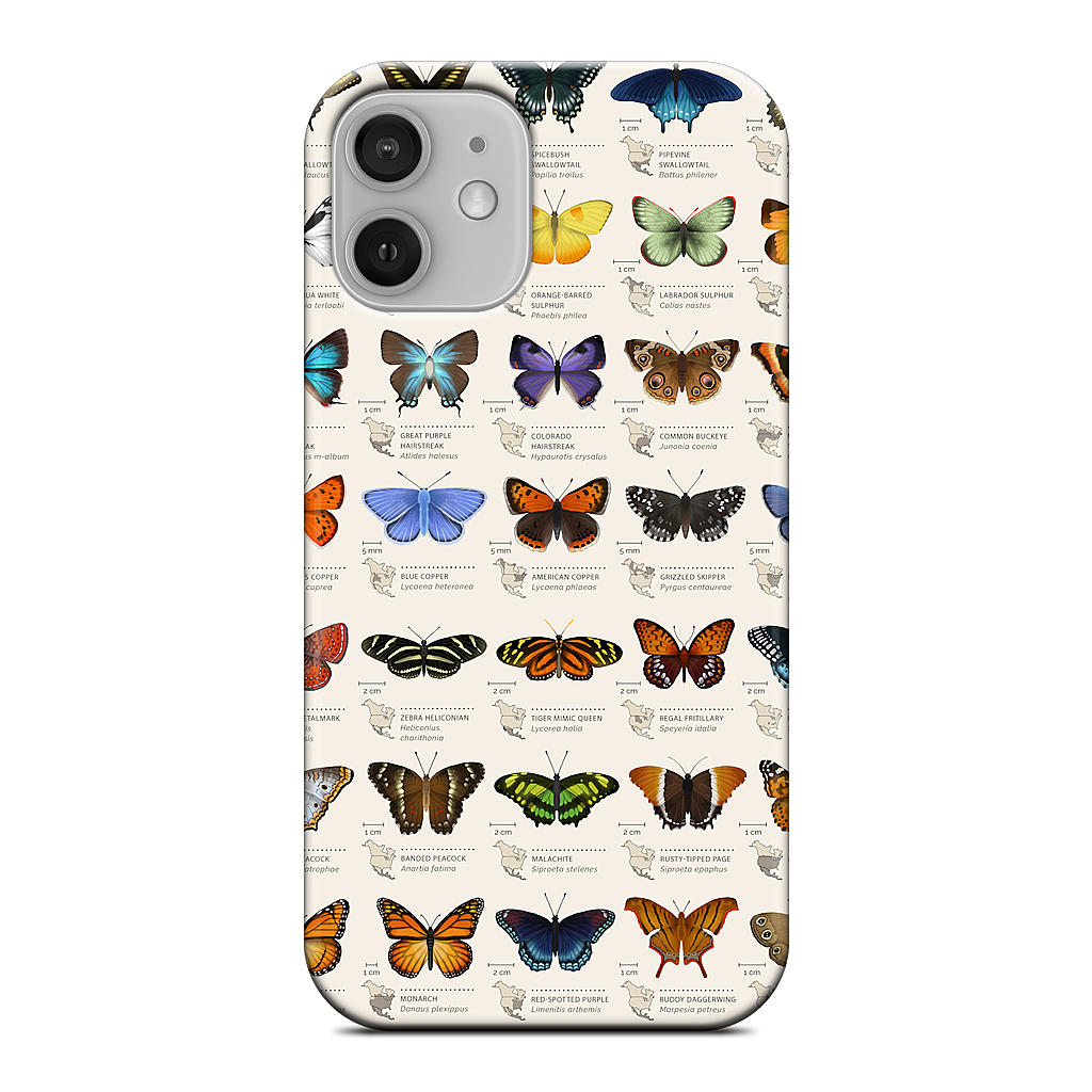42 North American butterflies iPhone Case
