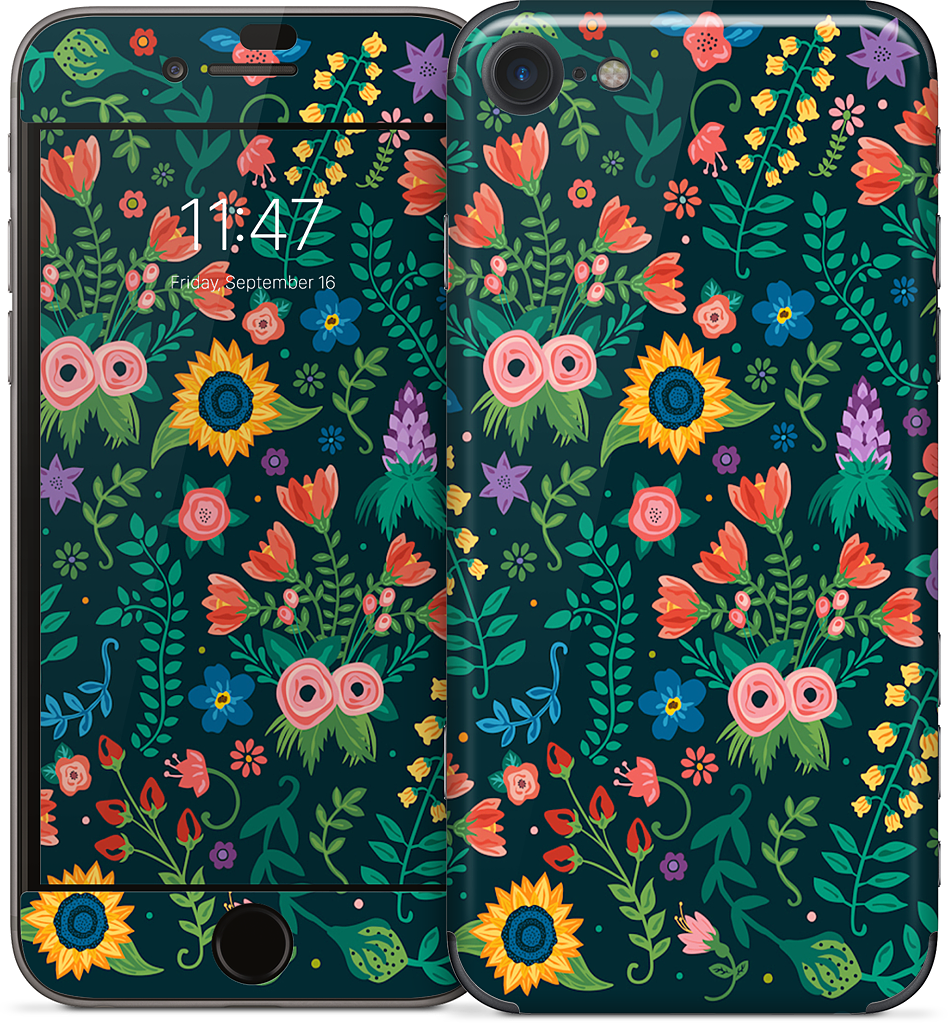 Floral Heart iPhone Skin