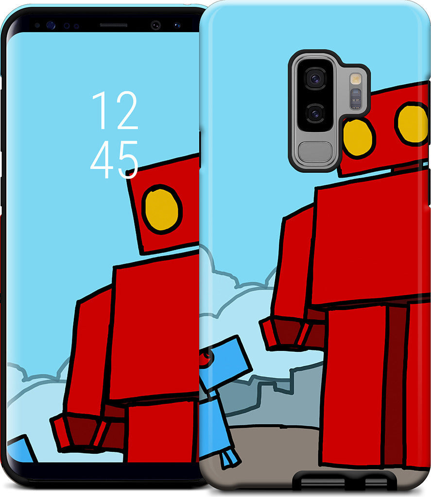 Red Robot Leaving The City Samsung Case