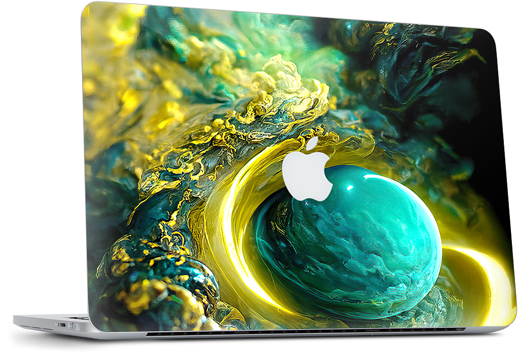 Planetary Accretion MacBook Skin