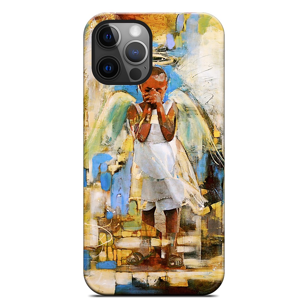 Shy Angel iPhone Case