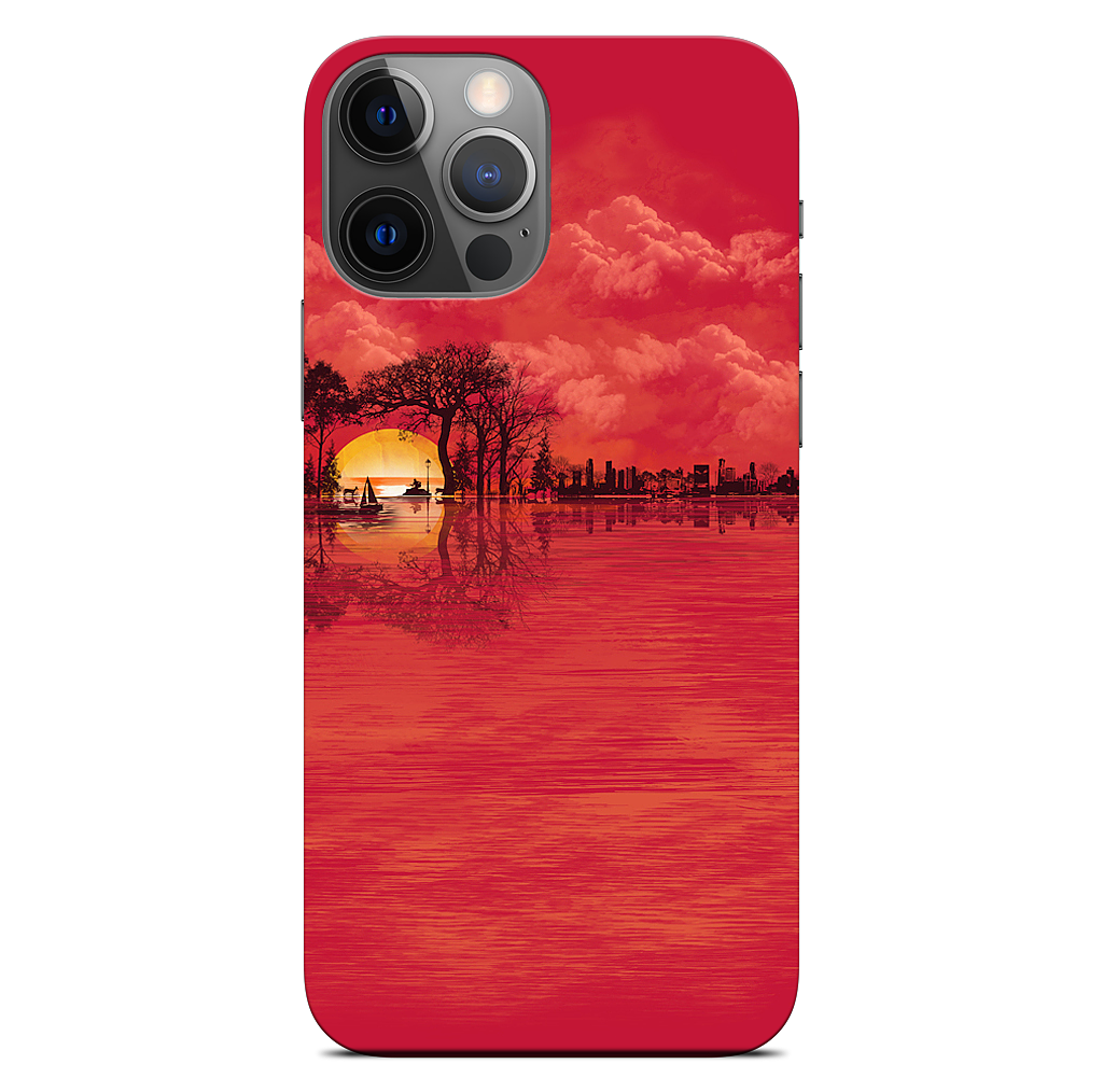 Musical Sunset iPhone Skin