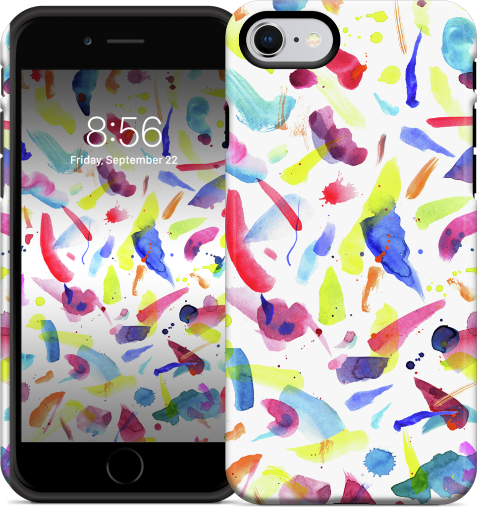Watercolor Summer Brushstrokes iPhone Case