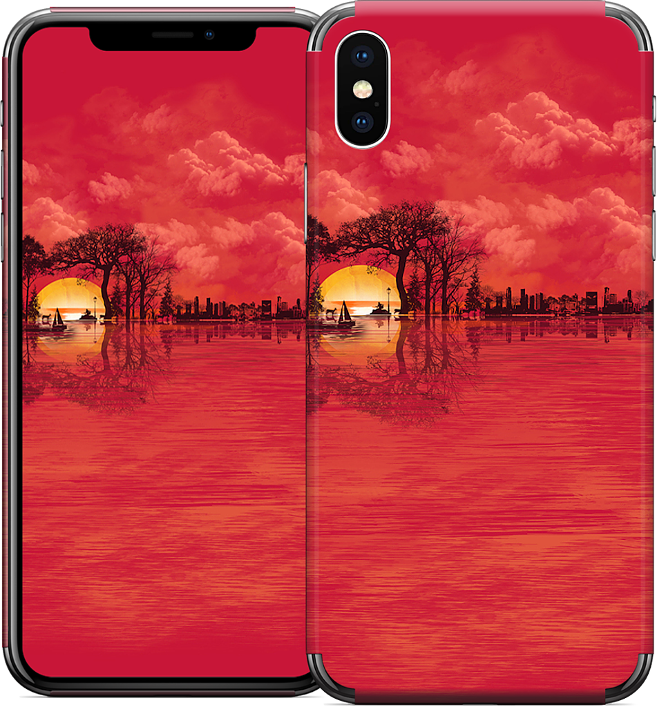 Musical Sunset iPhone Skin