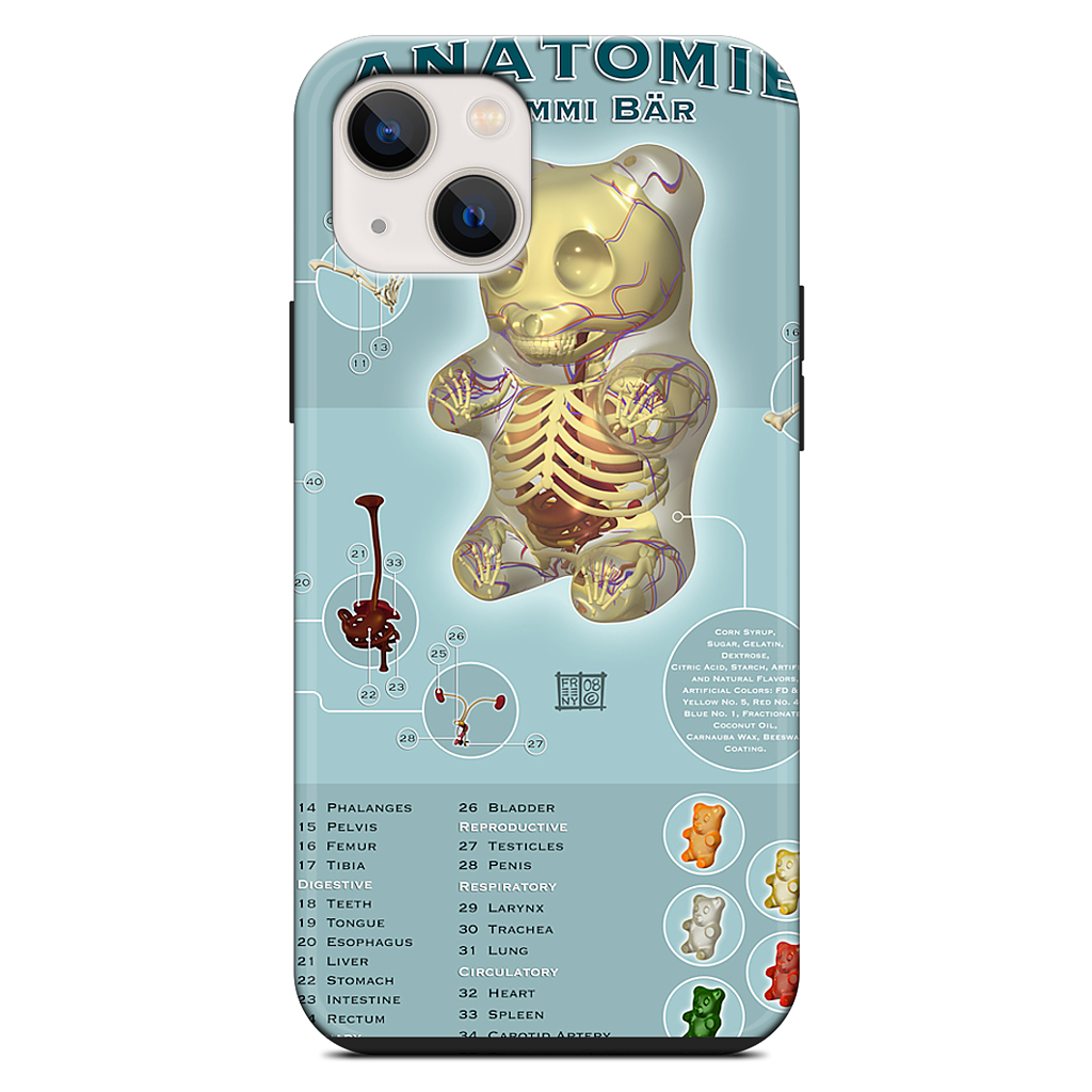 Gummi Anatomie iPhone Case