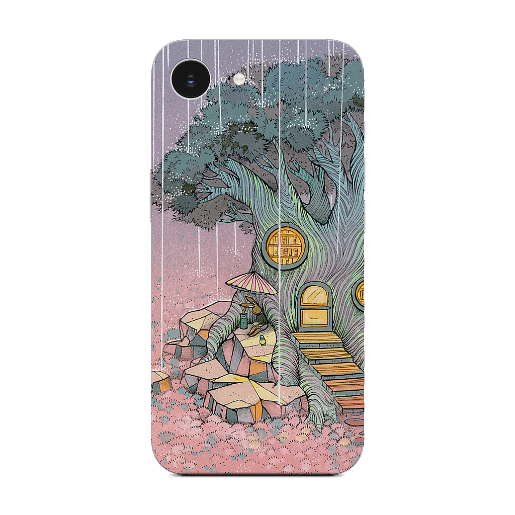 Rainy Day In The Library iPhone Skin